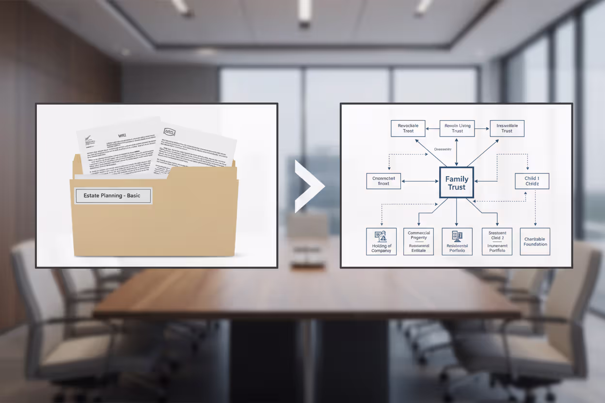 Basic versus advanced estate planning documents and structures