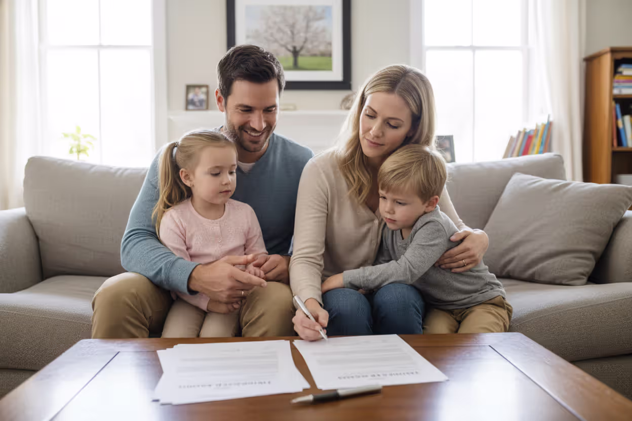 Parents planning legal protection for their children