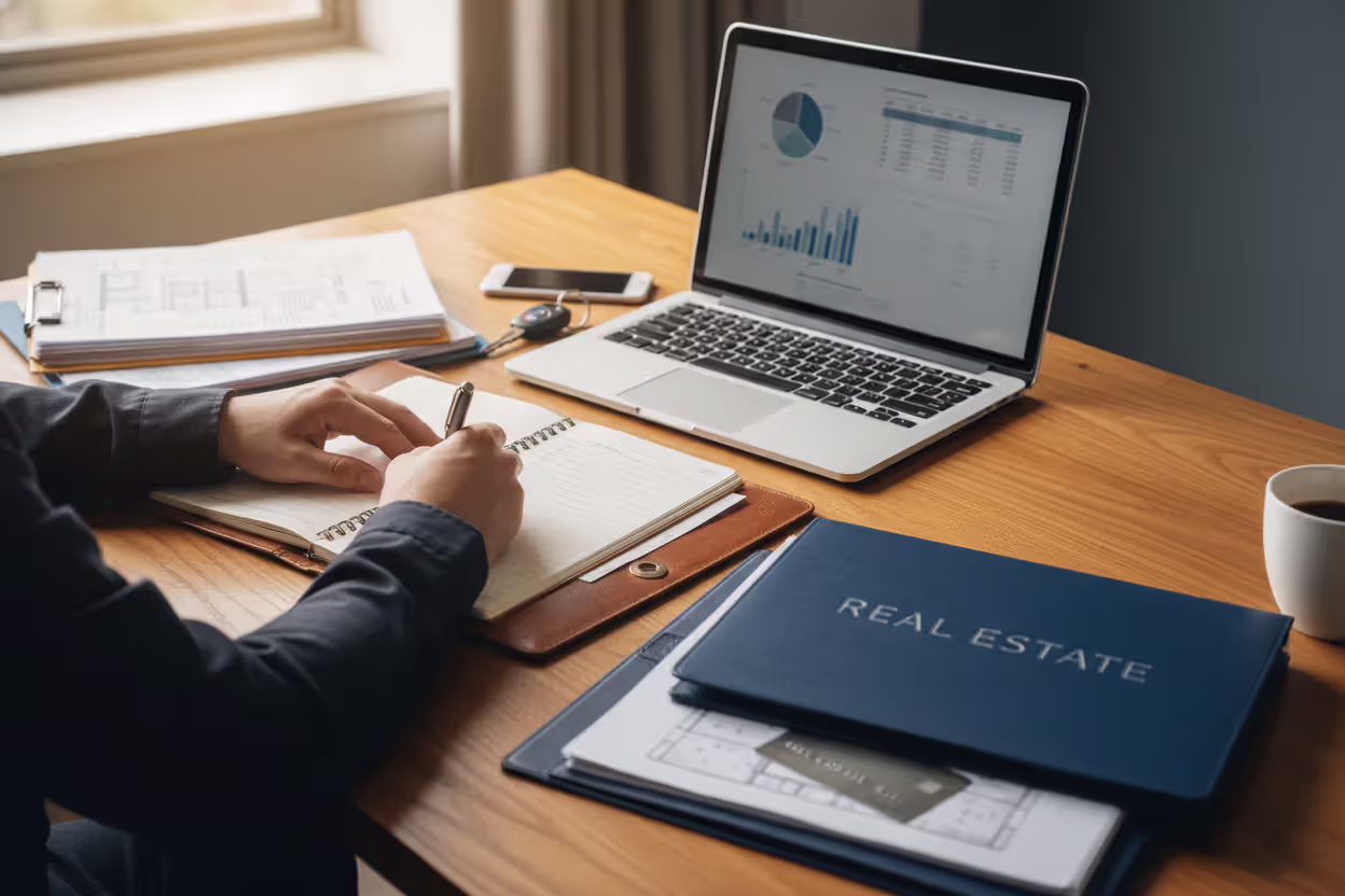 Person listing assets for an estate plan